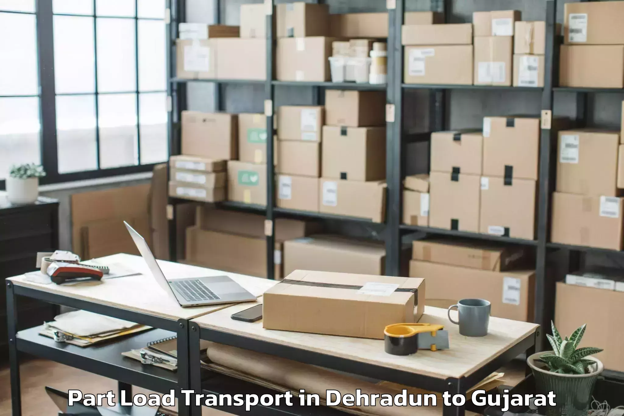 Professional Dehradun to Himmatnagar Part Load Transport